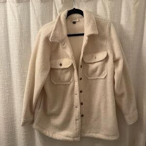Universal Thread Cream Teddy Jacket